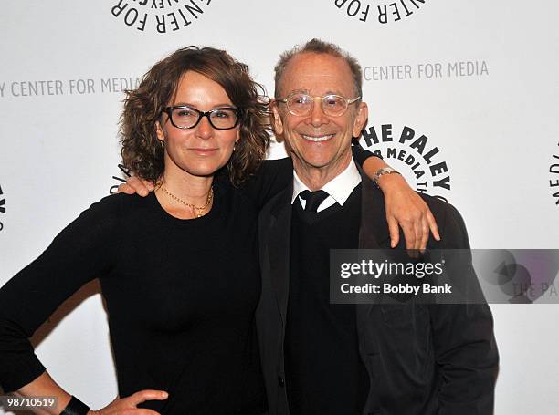 Jennifer Grey and her father Joel Grey visit The Paley Center for Media on April 27, 2010 in New York City.