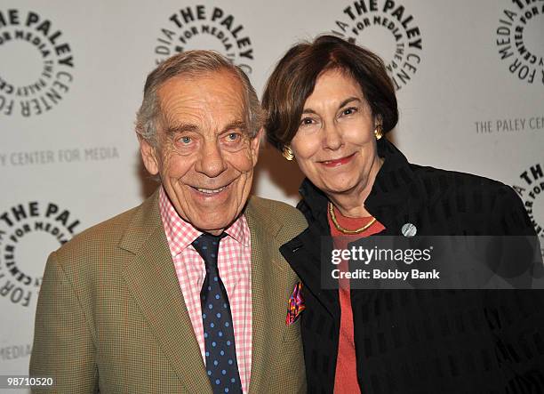 Morley Safer and his wife Jane Safer visit The Paley Center for Media on April 27, 2010 in New York City.