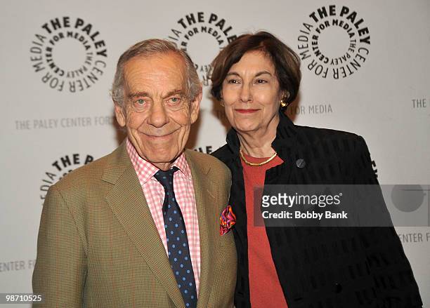 Morley Safer and his wife Jane Safer visit The Paley Center for Media on April 27, 2010 in New York City.