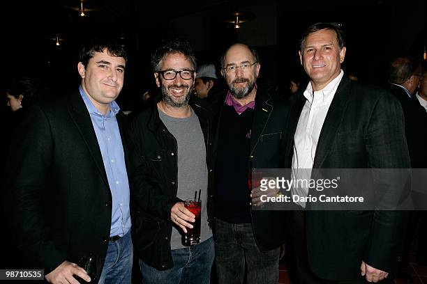 Tribeca Film Festival Jon Patricof, writer David Baddiel, actor Richard Schiff and Tribeca Film Festival co-founder Craig Hatkoff attend the TF, TFFV...