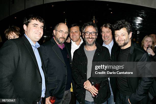 Tribeca Film Festival Jon Patricof, Actor Richard Schif, Tribeca Film Festival co-founder Craig Hatkoff, writer David Baddiel, CCO of Tribeca...