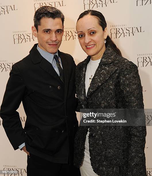 Designers Ruben Toledo and Isabel Toledo attend the Molly Ringwald book launch hosted by Swarovski CRYSTALLIZED at Swarovski CRYSTALLIZED Concept...