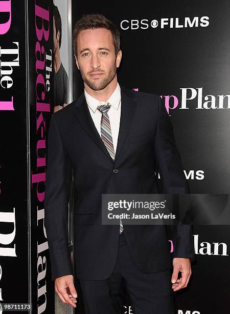 Actor Alex O'Loughlin attends the premiere of "The Back-Up Plan" at Regency Village Theatre on April 21, 2010 in Westwood, California.