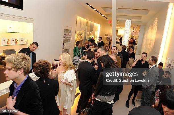 General view of atmosphere at the Molly Ringwald book launch hosted by Swarovski CRYSTALLIZED at Swarovski CRYSTALLIZED� Concept Store on April 27,...