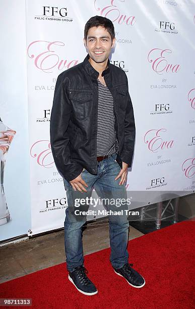 Adrian Grenier arrives to the Eva Longoria Parker fragrance launch party for "Eva" held at Beso on April 27, 2010 in Hollywood, California.