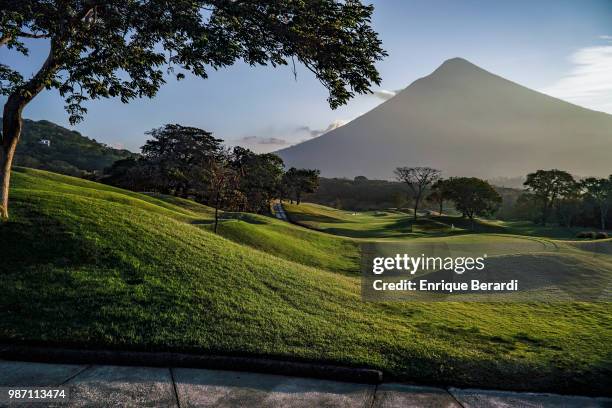 Course scenic of the 16th green during practice for the PGA TOUR Latinoamérica Guatemala Stella Artois Open at La Reunion Golf Resort - Fuego Maya on...