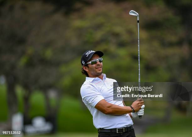 Jose Toledo of Guatemala during practice for the PGA TOUR Latinoamérica Guatemala Stella Artois Open at La Reunion Golf Resort - Fuego Maya on March...