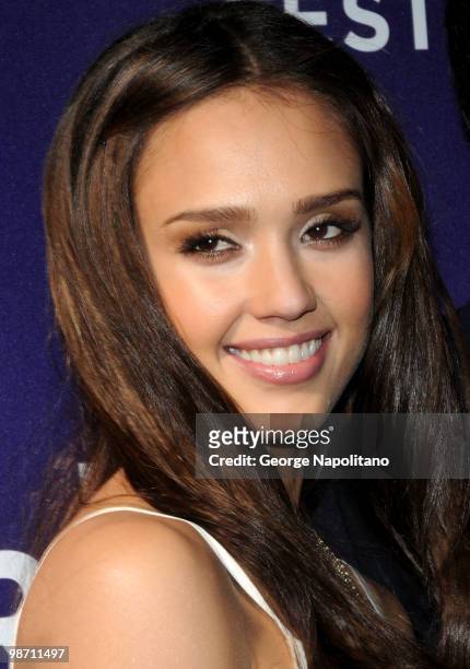 Actress Jessica Alba attends the "The Killer Inside Me" premiere during the 9th Annual Tribeca Film Festival at the SVA Theater on April 27, 2010 in...
