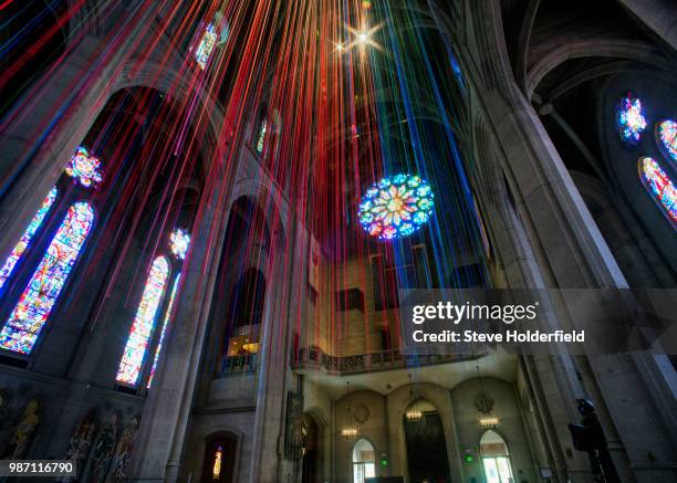 grace cathedral hdr 3 - grace cathedral stock pictures, royalty-free photos & images