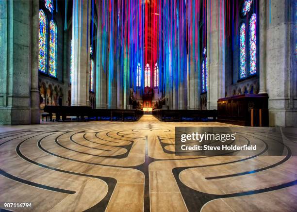 grace cathedral hdr 1 - grace cathedral stock pictures, royalty-free photos & images