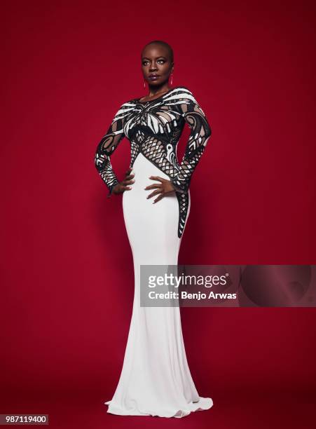 Actor and playwright Danai Gurira is photographed for Rogue magazine on December 1, 2017 in Los Angeles, California.