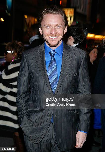 Jason Danieley attends the Broadway opening of "Enron" at the Broadhurst Theatre on April 27, 2010 in New York City.