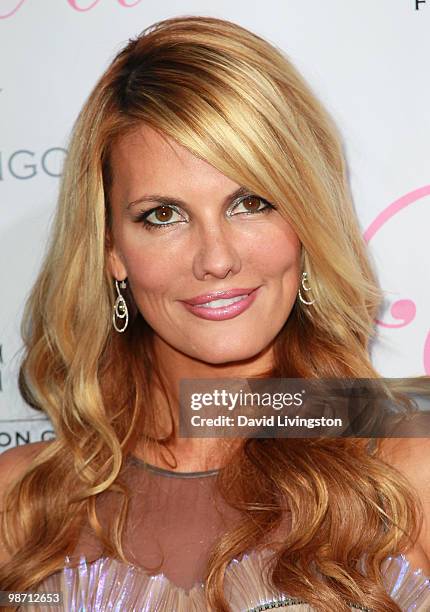 Personality Courtney Hansen attends the launch of Eva Longoria Parker's fragrance "Eva by Eva Longoria" at Beso on April 27, 2010 in Los Angeles,...