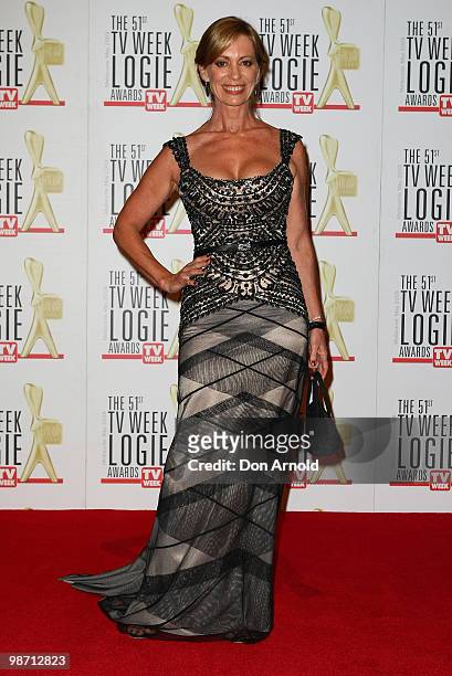Kerry Armstrong arrives for the 51st TV Week Logie Awards at the Crown Towers Hotel and Casino on May 3, 2009 in Melbourne, Australia.
