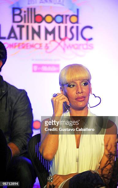 Ivy Queen attends the 21st Annual Billboard Latin Music Conference at Conrad San Juan Condado Plaza on April 27, 2010 in San Juan, Puerto Rico.