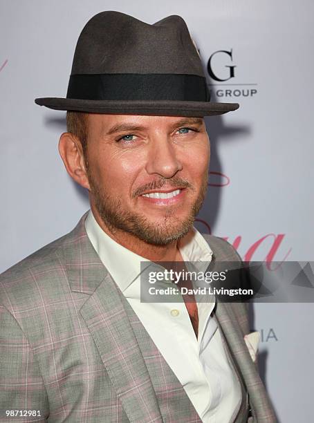 Personality Matt Goss attends the launch of Eva Longoria Parker's fragrance "Eva by Eva Longoria" at Beso on April 27, 2010 in Los Angeles,...