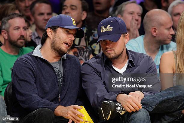 Leonardo DiCaprio attends a game between the Oklahoma City Thunder and the Los Angeles Lakers at Staples Center on April 27, 2010 in Los Angeles,...