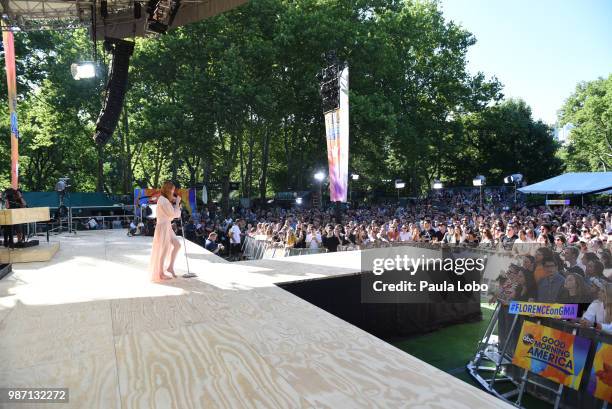 Florence and the Machine performs live from Central Park on "Good Morning America," as part of the GMA Summer Concert series on Friday, June 29, 2018...