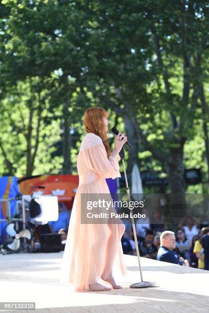 Florence and the Machine performs live from Central Park on "Good Morning America," as part of the GMA Summer Concert series on Friday, June 29, 2018...