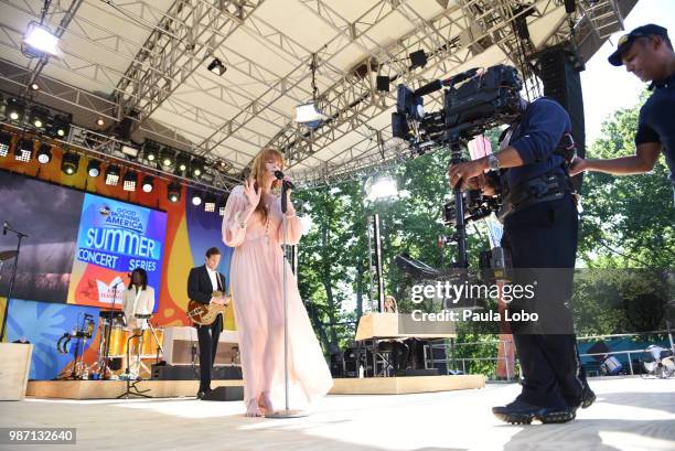 Florence and the Machine performs live from Central Park on "Good Morning America," as part of the GMA Summer Concert series on Friday, June 29, 2018...