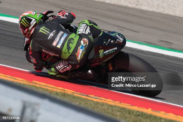 Johann Zarco of France and Monster Yamaha Tech 3 rounds the bend during the MotoGP Netherlands - Free Practice on June 29, 2018 in Assen, Netherlands.