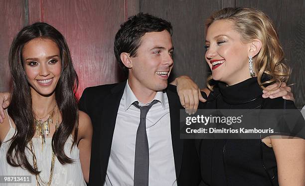 Jessica Alba, Casey Affleck and Kate Hudson attend the "The Killer Inside Me" premiere after party during the 9th Annual Tribeca Film Festival>> at...