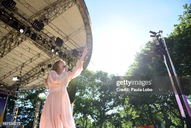 Florence and the Machine performs live from Central Park on "Good Morning America," as part of the GMA Summer Concert series on Friday, June 29, 2018...