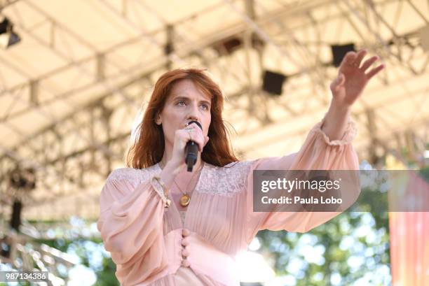 Florence and the Machine performs live from Central Park on "Good Morning America," as part of the GMA Summer Concert series on Friday, June 29, 2018...