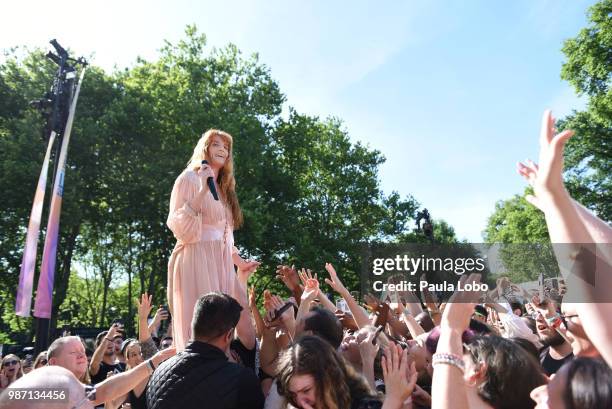 Florence and the Machine performs live from Central Park on "Good Morning America," as part of the GMA Summer Concert series on Friday, June 29, 2018...