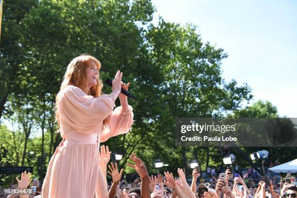 Florence and the Machine performs live from Central Park on "Good Morning America," as part of the GMA Summer Concert series on Friday, June 29, 2018...