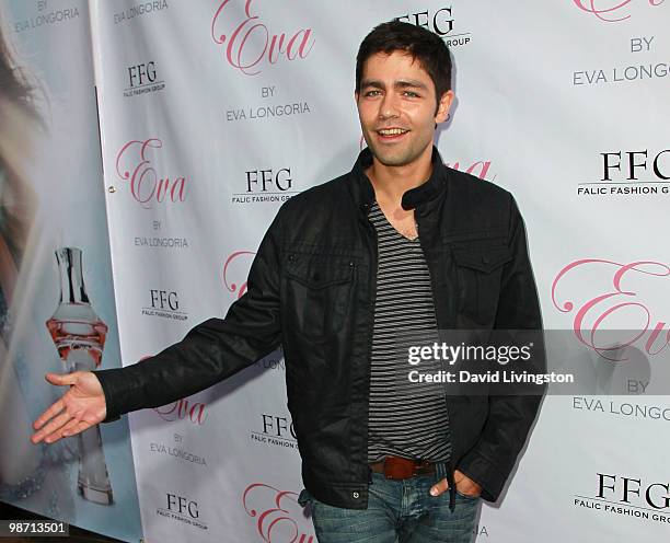 Actor Adrian Grenier attends the launch of Eva Longoria Parker's fragrance "Eva by Eva Longoria" at Beso on April 27, 2010 in Los Angeles, California.