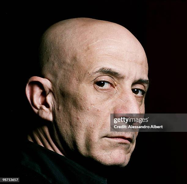 The singer of the Avion Travel Peppe Servillo poses for a portrait session in Milan on November 22, 2007 in Milan, Italy.