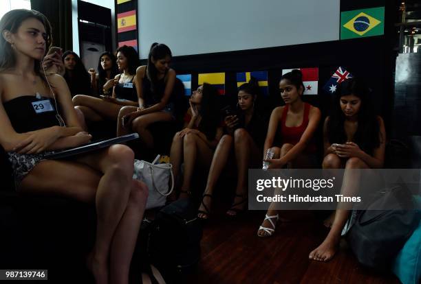 Over 100 young girls from various parts of India and world participated in model audition for the upcoming Winter/Festive 2018 season of Lakme...