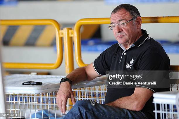 Stefano Morini training at the Reggio Emilia pool on March 30, 2010 in Reggio nell'Emilia, Italy.