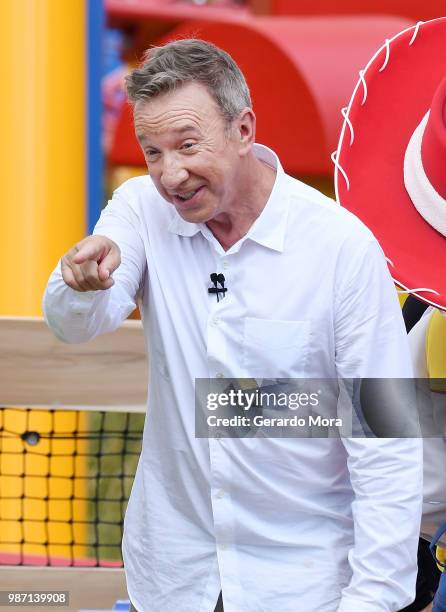 Actor Tim Allen attends "The Toy Story Land" preview at Disney's Hollywood Studios on June 29, 2018 in Orlando, Florida.