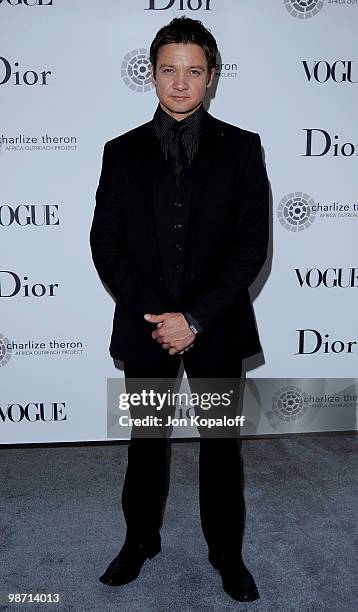 Actor Jeremy Renner arrives at Dior & Vogue Celebrate The Charlize Theron Africa Outreach Project at Soho House on April 27, 2010 in West Hollywood,...