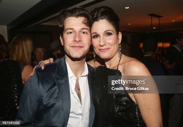 Michael Campayno and Stephanie J. Block pose at the Opening Night Paty for 'The Cher Show' Pre-Broadway Premiere at Hotel Allegro on June 28, 2018 in...