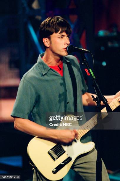 Episode 1640 -- Pictured: Rhett Miller from the band "Old 97's" performing on July 13, 1999 --