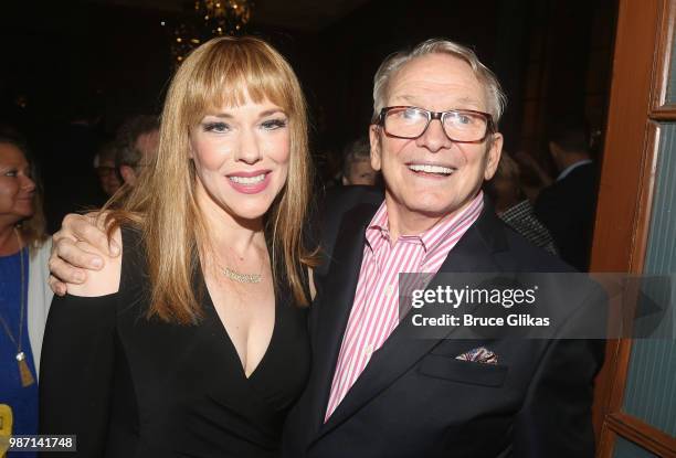 Emily Skinner and Bob Mackie pose at the Opening Night Paty for 'The Cher Show' Pre-Broadway Premiere at Hotel Allegro on June 28, 2018 in Chicago,...