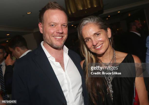 Director Jason Moore and Set Designer Christine Jones pose at the Opening Night Paty for 'The Cher Show' Pre-Broadway Premiere at Hotel Allegro on...