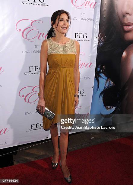 Teri Hatcher attends the launch of Eva Longoria Parker's fragrance "Eva" by Eva Longoria at Beso on April 27, 2010 in Hollywood, California.