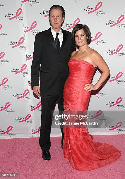 Thaddeus Scheel and actress Marcia Gay Harden attends the 2010 Breast Cancer Research Foundation's Hot Pink Party at The Waldorf=Astoria on April 27,...