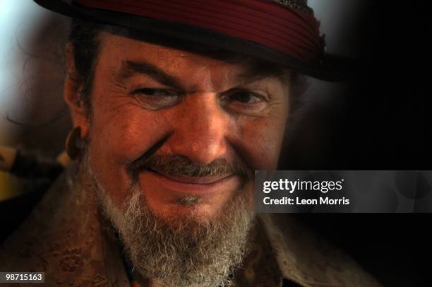 Dr John backstage at the New Orleans Jazz and Heritage Festival on April 24, 2010 in New Orleans, Louisiana.