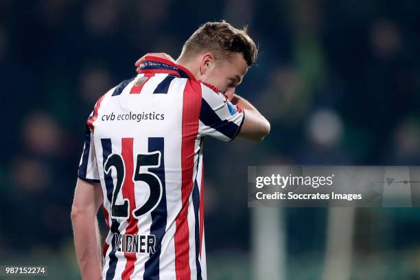 Thomas Meissner of Willem II during the Dutch Eredivisie match between ADO Den Haag v Willem II at the Cars Jeans Stadium on February 17, 2018 in Den...