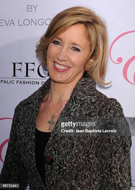 Felicity Huffman attends the launch of Eva Longoria Parker's fragrance "Eva" by Eva Longoria at Beso on April 27, 2010 in Hollywood, California.