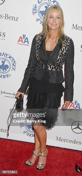 Actress Bo Derek arrives at The 30th Anniversary Carousel of Hope Ball at The Beverly Hilton Hotel on October 25, 2008 in Beverly Hills, California.