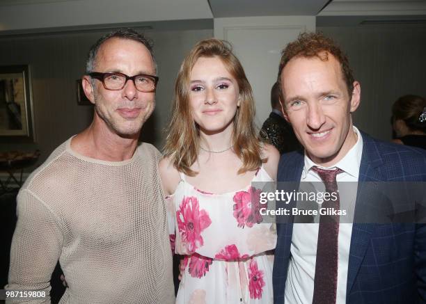 Josh Lehrer, May Lehrer Seller and Producer Jeffrey Seller pose at the Opening Night Party for 'The Cher Show' Pre-Broadway Premiere at Hotel Allegro...