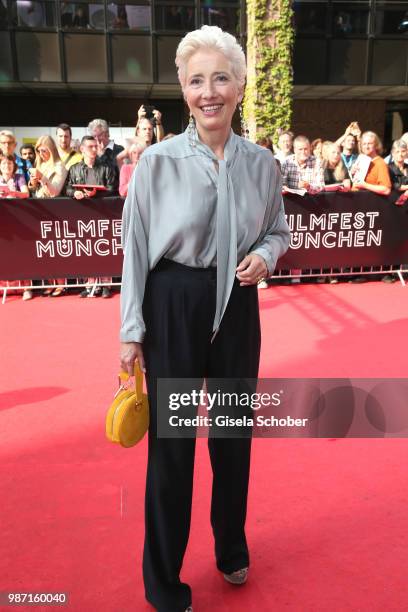 Emma Thompson is awarded at the Cine Merit Award Gala during the Munich Film Festival 2018 at Gasteig on June 29, 2018 in Munich, Germany.