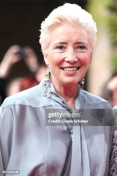 Emma Thompson is awarded at the Cine Merit Award Gala during the Munich Film Festival 2018 at Gasteig on June 29, 2018 in Munich, Germany.