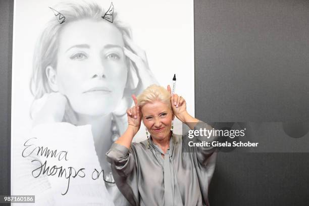 Emma Thompson is awarded at the Cine Merit Award Gala during the Munich Film Festival 2018 at Gasteig on June 29, 2018 in Munich, Germany.